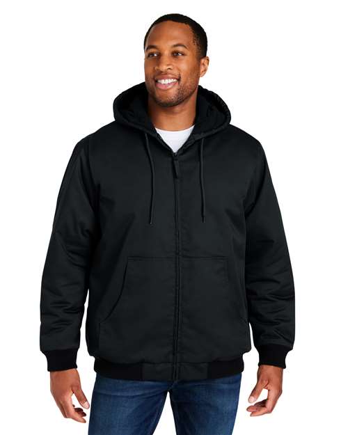 Unisex Tall ClimaBloc® Heavyweight Hooded Full-Zip Jacket - - 14333 Black 285B9 8-8.9 oz AB Exclusive Brands Adjustable CA New ab Cotton Drawstring Full-Zips Harriton Hooded Jackets Long Sleeves M722T Mens & Unisex New AB Outerwear Pockets Polyester Talls Workwear Zips
