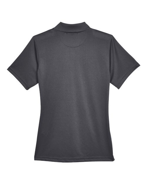 Harriton M345W, Women's Advantage Snag Protection Plus Il Snap Placket Polo, Dark Charcoal