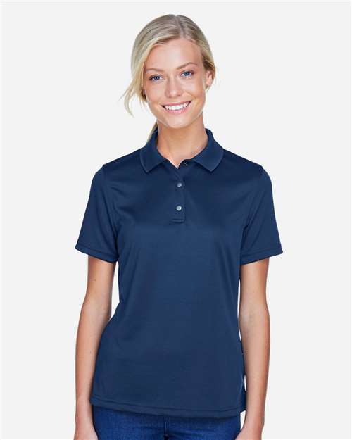 Harriton M345W, Women's Advantage Snag Protection Plus Il Snap Placket Polo, Dark Navy