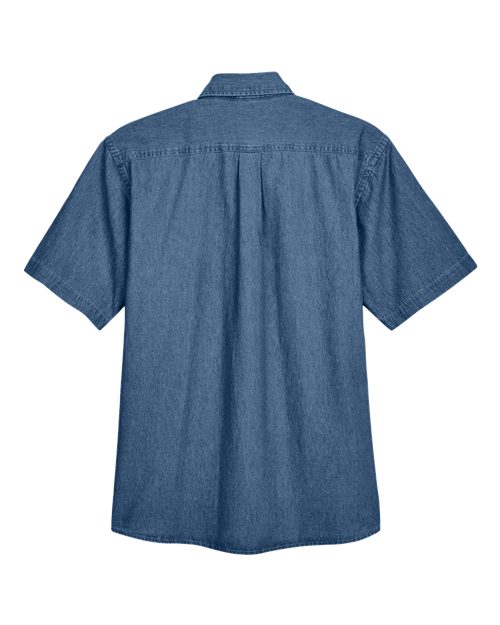 Harriton M550S, Men's Denim Shirt, Light Denim