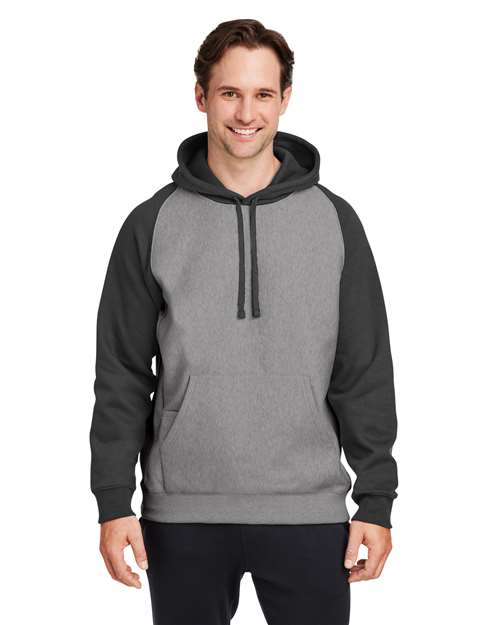 Unisex Zone HydroSport™ Heavyweight Colorblock Hooded Sweatshirt - - 14437 Dark Grey Heather Black 11-11.9 oz 760D9 AB Exclusive Brands CA New ab Crewneck Fleece Fleece - Core - Hood Mens & Unisex New AB S&S Exclusive Brands Sweatshirts & Fleece Team 365 Tops TT96CB