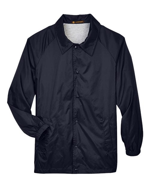 Harriton M775, Unisex Nylon Staff Jacket, Navy