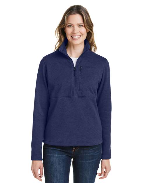 Women's Dropline Half-Zip Jacket - - 14623 Arctic Navy 689D1 CA New ab Fleece Jackets M13224 Marmot New AB Outerwear Pockets Polyester - 100% Pullovers Quarter-Zips Visible Logos Womens Zips