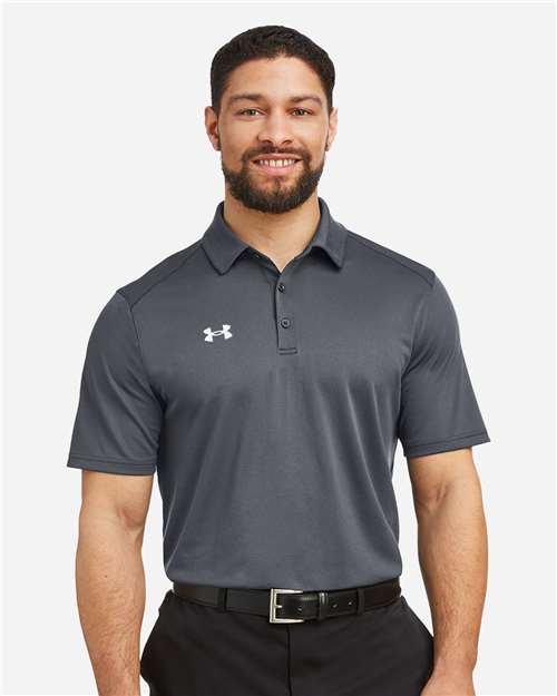Under Armour 1370399, Men's Tech Polo, CS Grey Light Heather/ White