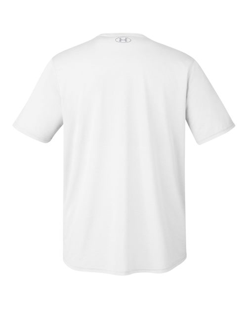 Under Armour 1376842, Men's Team Tech T-shirt, White/ Mod Grey