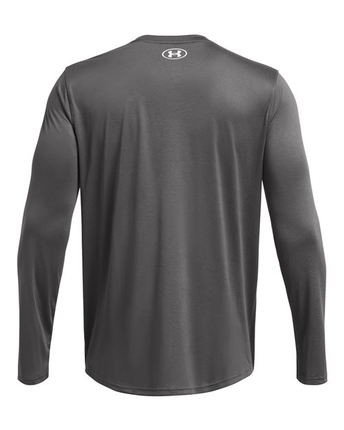 Under Armour 1376843, Men's Team Tech Long Sleeve T-shirt, Castlerock/ White