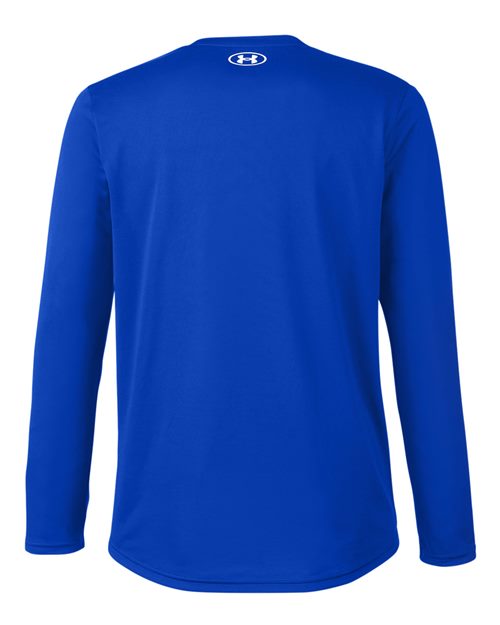 Under Armour 1376843, Men's Team Tech Long Sleeve T-shirt, Royal/ White