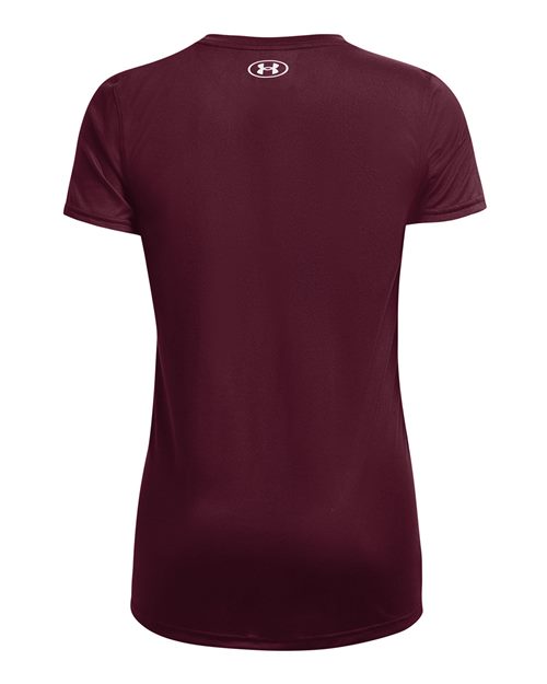 Under Armour 1376847, Women's Team Tech T-shirt, Maroon/ White