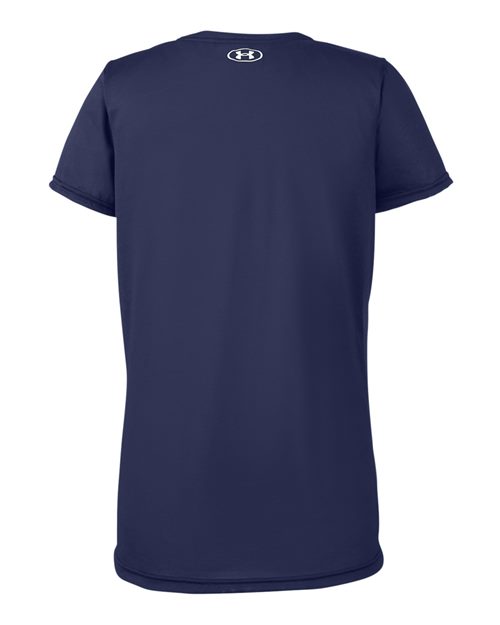 Under Armour 1376847, Women's Team Tech T-shirt, Midnight Navy/ White