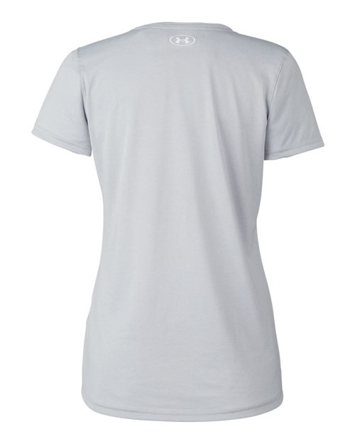 Under Armour 1376847, Women's Team Tech T-shirt, Mod Grey Light Heather/ White
