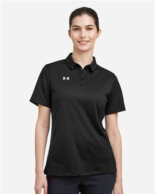 Under Armour 1370431, Women's Tech Polo, Black/ White