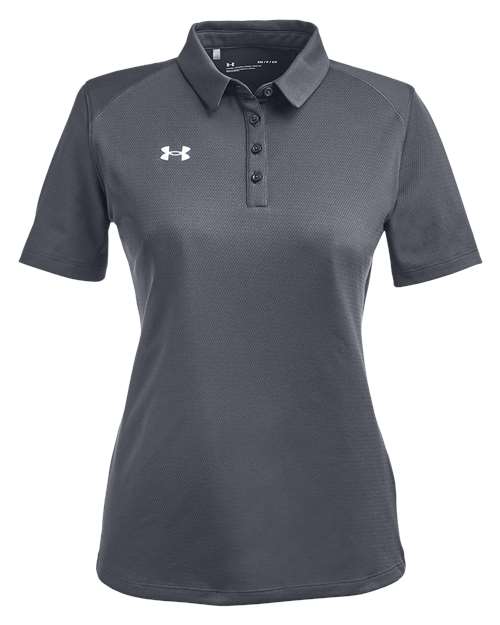 Under Armour 1370431, Women's Tech Polo, CS Grey Light Heather/ White