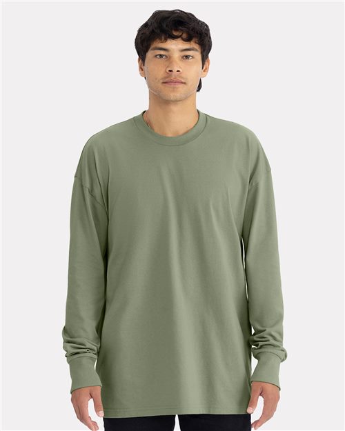 Unisex Heavyweight Long Sleeve T-Shirt - - 12672 00218 6-6.9 oz 7211 Best Selling Brands CA New ab Cotton - 100% Crewneck Get the Look - Next Level - 05 Long Sleeves Mens & Unisex Next Level T-Shirts T-Shirts - Premium Tops
