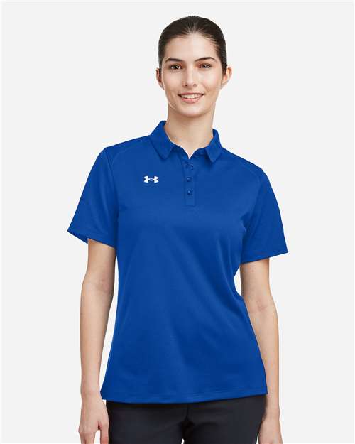 Under Armour 1370431, Women's Tech Polo, Royal/ White