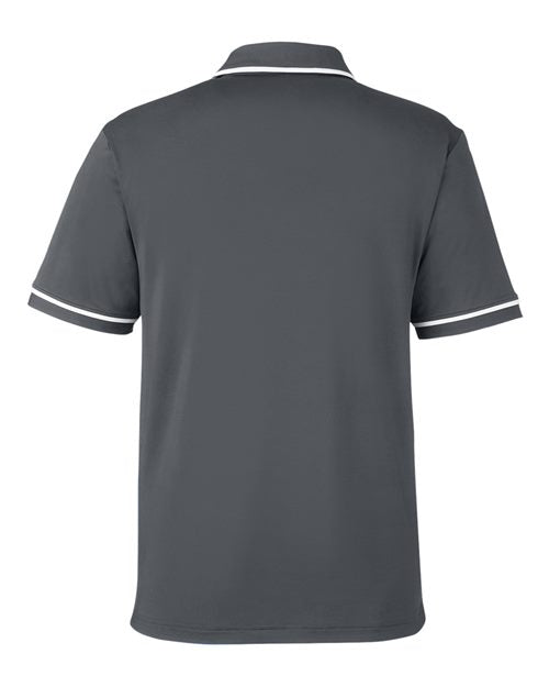 Under Armour 1376904, Men's Tipped Teams Performance Polo, CS Grey Light Heather/ White