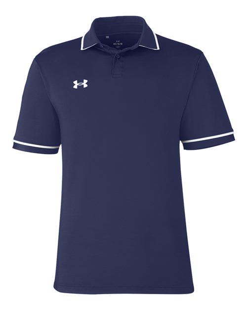 Under Armour 1376904, Men's Tipped Teams Performance Polo, Midnight Navy/ White