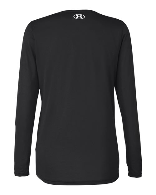 Under Armour 1376852, Women's Team Tech Long Sleeve T-shirt, Black/ White