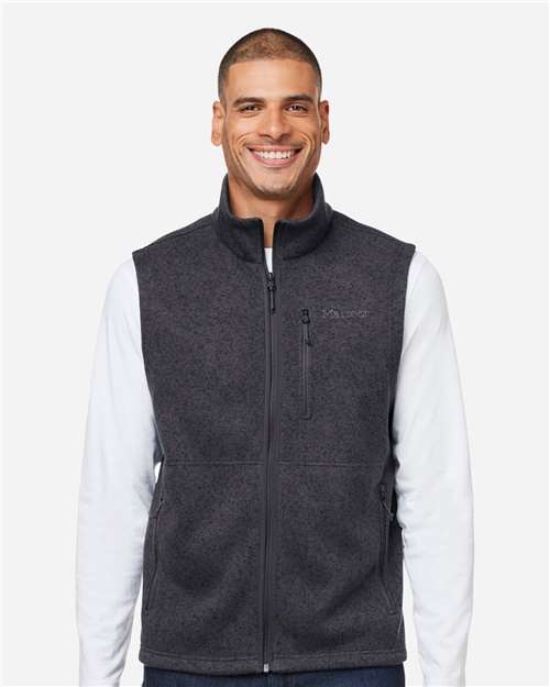 Marmot M16224, Men's Drop Line Vest, Black Heather