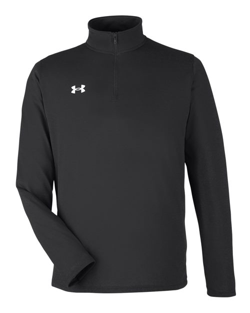 Under Armour 1376844, Men's Team Tech Quarter-zip Pullover, Black/ White