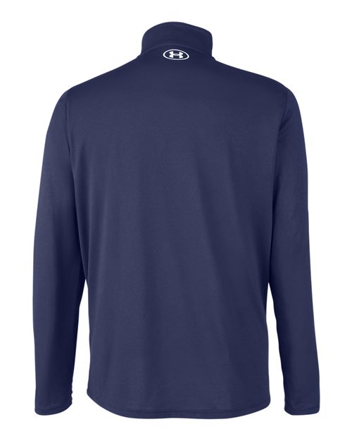 Under Armour 1376844, Men's Team Tech Quarter-zip Pullover, Midnight Navy/ White