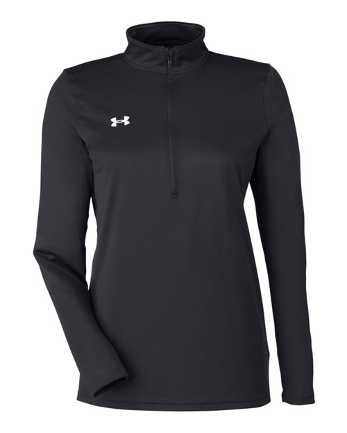 Under Armour 1376862, Women's Team Tech Half-zip Pullover, Black/ White