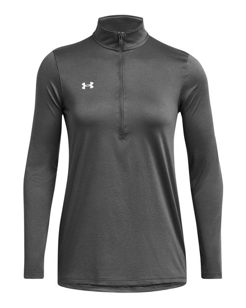 Under Armour 1376862, Women's Team Tech Half-zip Pullover, Castlerock/ White