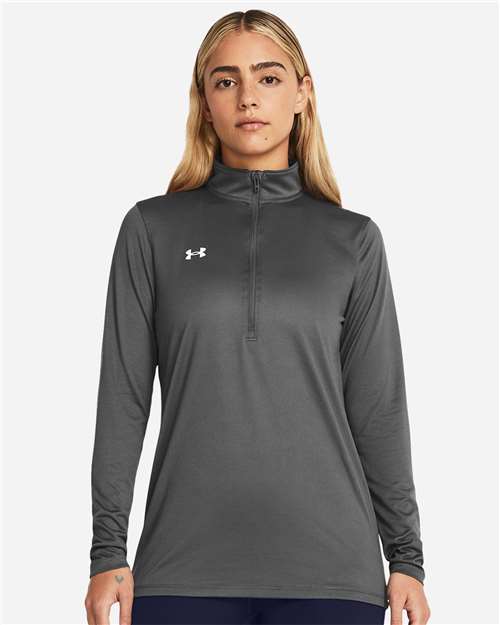 Women's Team Tech™ Half-Zip Pullover - - 14823 Castlerock White 1376862 152E2 4-4.9 oz AB Retail Exclusive Brands Activewear Apparel Back to School 2025 CA CA New ab Get the Look - Under Armour - 4 Long Sleeves Moisture-Management New AB Performance Polos & Knits Polyester Polyester - 100% Pullovers Quarter-Zips Recycled S&S Exclusive Brands Say Yes to S&S Tops Under Armour Visible Logos Womens Zips