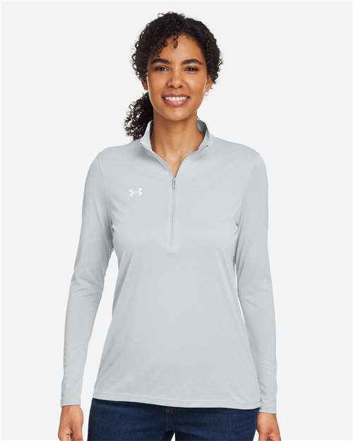 Women's Team Tech™ Half-Zip Pullover - - 14823 Mod Grey Light Heather White 1376862 152E2 4-4.9 oz AB Retail Exclusive Brands Activewear Apparel Back to School 2025 CA CA New ab Get the Look - Under Armour - 4 Long Sleeves Moisture-Management New AB Performance Polos & Knits Polyester Polyester - 100% Pullovers Quarter-Zips Recycled S&S Exclusive Brands Say Yes to S&S Tops Under Armour Visible Logos Womens Zips
