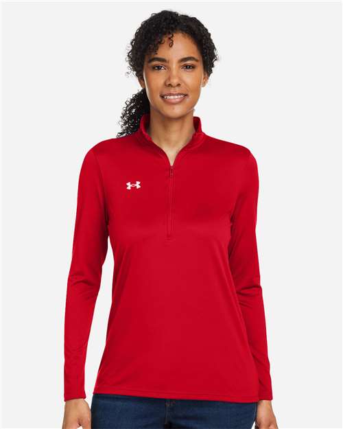 Women's Team Tech™ Half-Zip Pullover - - 14823 Red White 1376862 152E2 4-4.9 oz AB Retail Exclusive Brands Activewear Apparel Back to School 2025 CA CA New ab Get the Look - Under Armour - 4 Long Sleeves Moisture-Management New AB Performance Polos & Knits Polyester Polyester - 100% Pullovers Quarter-Zips Recycled S&S Exclusive Brands Say Yes to S&S Tops Under Armour Visible Logos Womens Zips