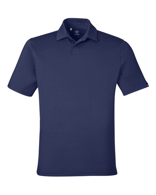 Under Armour 1383255, Men's Recycled Polo, Midnight Navy/ White