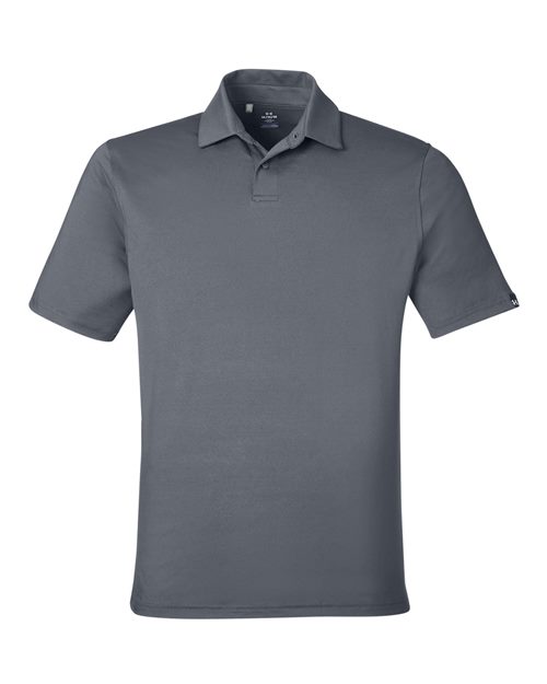 Under Armour 1383255, Men's Recycled Polo, Castlerock/ White