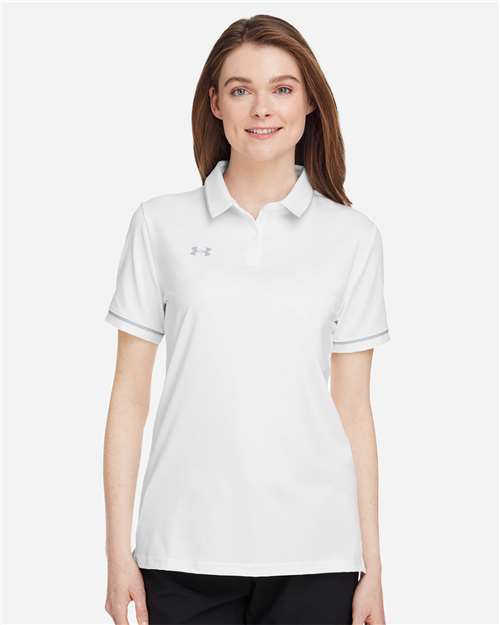 Women's Tipped Teams Performance Polo - - 14837 White Mod Grey 1376905 155E2 2025 Polo Guide 2025 Polo Guide Activewear 2025 Polo Guide Activewear - Teams 6-6.9 oz AB Retail Exclusive Brands Activewear Antimicrobial Apparel Back to School 2025 CA CA New ab Moisture-Management New AB Performance Polos Polos & Knits Polyester S&S Exclusive Brands Short Sleeves Spandex Spiritwear Sport Shirts Sun/UV Protection Tops Under Armour Visible Logos Womens