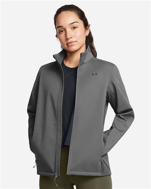Women's ColdGear® Infrared Shield 2.0 Jacket - - 14840 Castlerock Black 1371594 140E2 9-9.9 oz AB Retail Exclusive Brands Adjustable CA New ab Drawstring Full-Zips Jackets New AB Outerwear Pockets Polyester Polyester - 100% S&S Exclusive Brands Under Armour Water Resistant Windbreakers Womens Zips