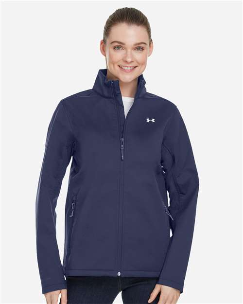 Women's ColdGear® Infrared Shield 2.0 Jacket - - 14840 Midnight Navy White 1371594 140E2 9-9.9 oz AB Retail Exclusive Brands Adjustable CA New ab Drawstring Full-Zips Jackets New AB Outerwear Pockets Polyester Polyester - 100% S&S Exclusive Brands Under Armour Water Resistant Windbreakers Womens Zips