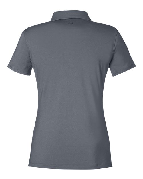 Under Armour 1385910, Women's Recycled Polo, Castlerock/ White