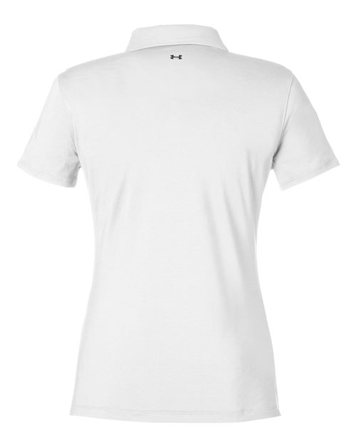 Under Armour 1385910, Women's Recycled Polo, White/ White