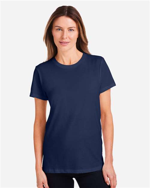 Women's Athletic 2.0 T-shirt - - 14875 Midnight Navy White 1383284 183E2 AB Retail Exclusive Brands Apparel CA New ab Cotton Crewneck New AB Polyester Raglans S&S Exclusive Brands Short Sleeves Side Seams T-Shirts T-Shirts - Premium Tops Under Armour Visible Logos Womens