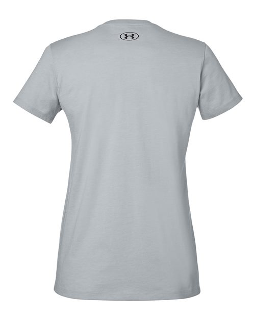 Under Armour 1383284, Women's Athletic 2.0 T-shirt, Mod Grey Medium Heather/ Black