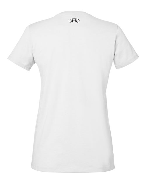 Under Armour 1383284, Women's Athletic 2.0 T-shirt, White/ Black