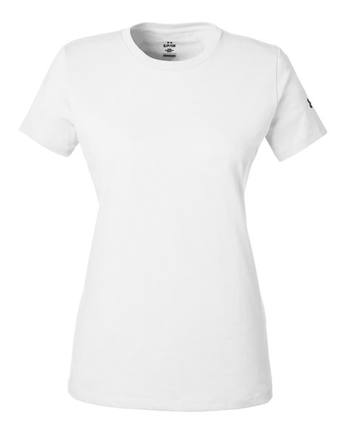 Under Armour 1383284, Women's Athletic 2.0 T-shirt, White/ Black