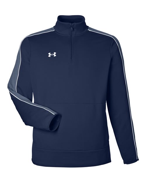 Under Armour 1383260, Men's Command 2.0 Quarter-zip Pullover, Midnight Navy/ White