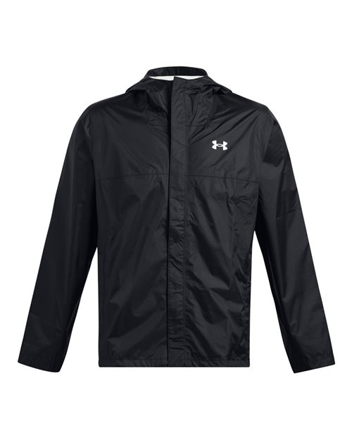Under Armour 1374644, Men's Stormproof Cloudstrike 2.0 Jacket, Black/ White