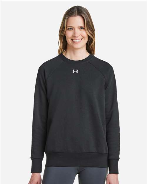 Women's Rival Fleece Crewneck Sweatshirt - - 14902 Black White 1379508 165E2 2025 Fleece Guide 2025 Fleece Guide Activewear 2025 Fleece Guide Activewear - Crewnecks 8-8.9 oz AB Retail Exclusive Brands Apparel CA New ab Cotton Crewneck Explore Corporate Explore Corporate Gifting & Incentives Explore Corporate Gifting - Mid-Range Fleece Fleece - Premium - Crew New AB Polyester S&S Exclusive Brands Sweatshirts Sweatshirts & Fleece Tops Under Armour Womens