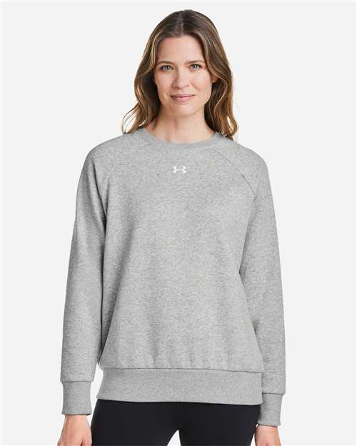 Women's Rival Fleece Crewneck Sweatshirt - - 14902 Mod Grey Light Heather White 1379508 165E2 2025 Fleece Guide 2025 Fleece Guide Activewear 2025 Fleece Guide Activewear - Crewnecks 8-8.9 oz AB Retail Exclusive Brands Apparel CA New ab Cotton Crewneck Explore Corporate Explore Corporate Gifting & Incentives Explore Corporate Gifting - Mid-Range Fleece Fleece - Premium - Crew New AB Polyester S&S Exclusive Brands Sweatshirts Sweatshirts & Fleece Tops Under Armour Womens