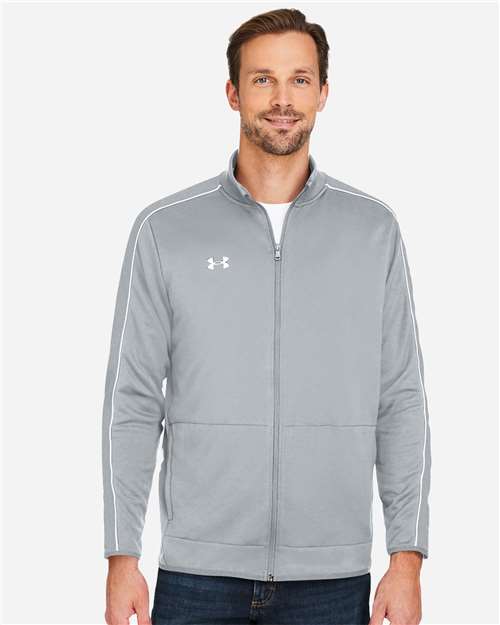 Men's Command Full-Zip 2.0 Jacket - - 14909 Mod Grey White 1383259 177E2 7-7.9 oz AB Retail Exclusive Brands Activewear Back to School 2025 CA CA New ab French Terry Full-Zips Jackets Knit Long Sleeves Mens & Unisex Moisture-Management New AB Outerwear Performance Pockets Polyester - 100% Relaxed S&S Exclusive Brands Under Armour Visible Logos Zips
