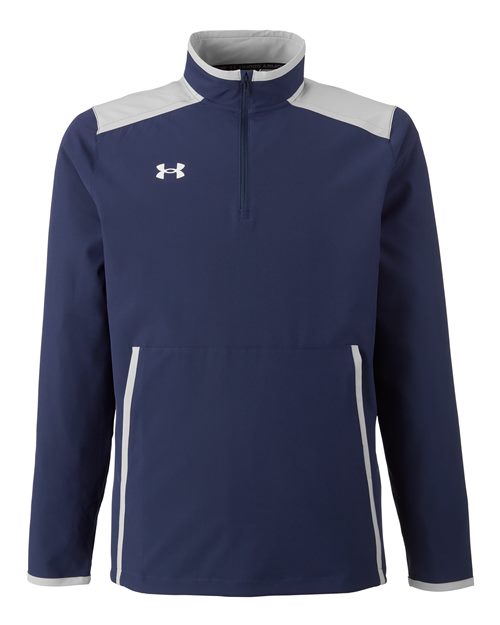 Under Armour 1389611, Men's Motivate 3.0 Quarter-zip Pullover, Midnight Navy/ White