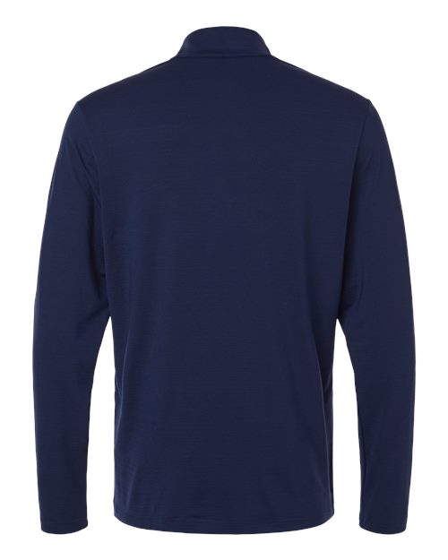 Adidas A708, Men's Textured Stripe Quarter-zip Pullover, Dark Blue