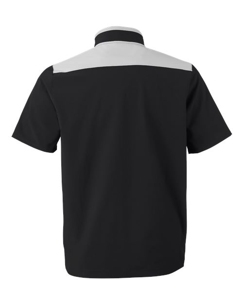 Under Armour 1389612, Men's Motivate 3.0 Short Sleeve Half-zip, Black/ Mod Grey/ White
