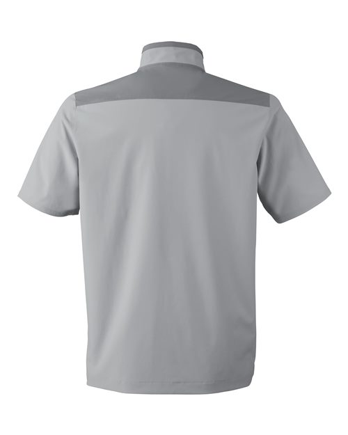 Under Armour 1389612, Men's Motivate 3.0 Short Sleeve Half-zip, Mod Grey/ White