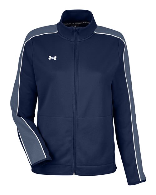 Under Armour 1383272, Women's Command Full-zip 2.0 Jacket, Midnight Navy/ White